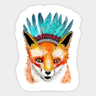 Fox Shaman Sticker